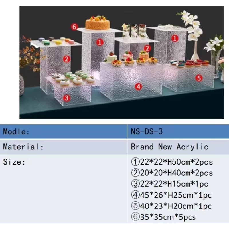 Прозрачный акриловый поднос-ку – обзор и цена Display Risers Set